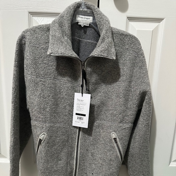 Ministry of Supply Composite Merino Eco Fleece Jacket Grey Heather Small
